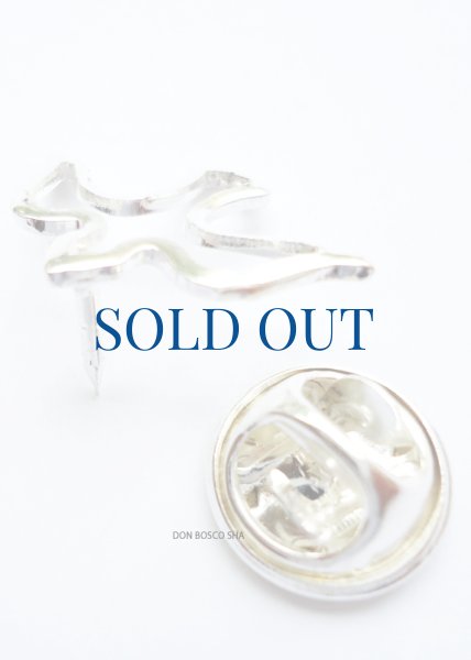 画像3: ピンバッジ　ハト　銀色　NB (3)