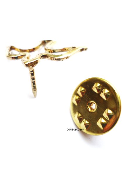 画像4: ピンバッジ　聖霊(ハト) 金色　 (4)