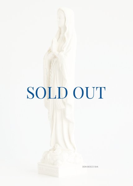 画像3: フランス製(樹脂製)　ルルドの聖母像　約20cm 白 (3)