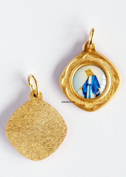 画像2: メダイ ひし形　無原罪の聖母　カラー・金色 (2)