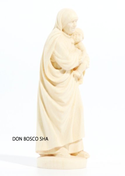 画像2: 木彫り　マザー・テレサ像　白木 10cm (2)