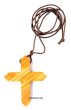 画像1: ペンダント　オリーブ製　十字架 (1)