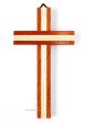 画像1: 木製壁掛け十字架　2色組木（ボディなし）20cm (1)
