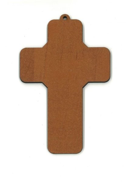 画像2: 板絵十字架 教皇フランシスコ&結び目を解く聖母マリア&アシジの聖フランシスコ (2)