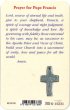 画像2: ミニ十字架付きパウチカード　教皇フランシスコ M54 (2)