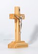 画像2: 卓上十字架　オリーブ製　H12cm   (2)