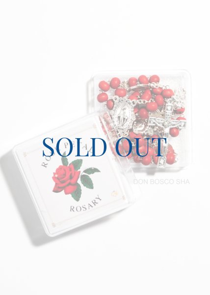 画像6: ロザリオ　木製珠　バラの香り付　ケース入り (6)