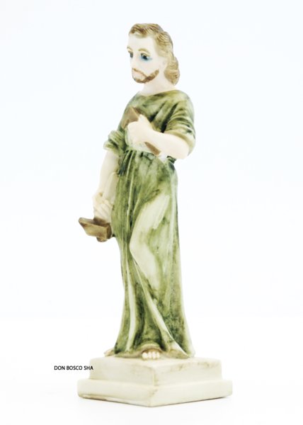 画像4: ★20%OFF★ プラストマーブル製 大工の聖ヨセフ像 14cm カラー (4)