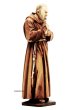 画像2: プラストマーブル製　聖ピオ神父像　約19cm カラー (2)