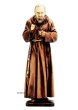 画像1: プラストマーブル製　聖ピオ神父像　約19cm カラー (1)