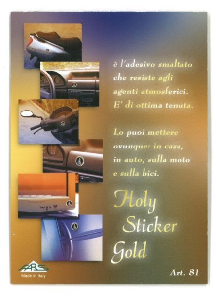 画像2: 丸型ホーリーステッカー　ゴールド　ドン・ボスコ (2)