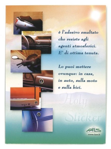 画像3: 丸型ホーリーステッカー　聖ルチア (3)