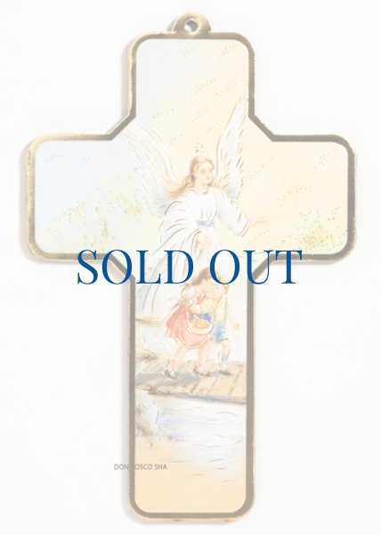 画像1: 板絵十字架　守護の天使と子どもたち (1)