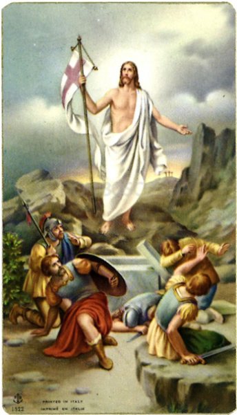 画像1: イタリア製　ご絵　復活のキリスト (1)