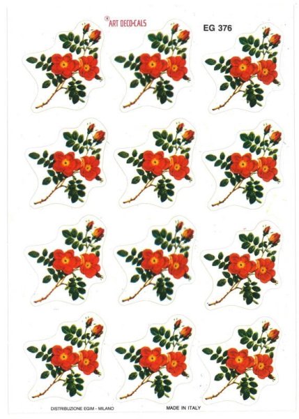 画像1: イタリア製シール　花　EG376 (1)