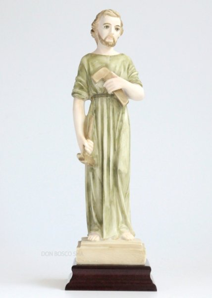 画像1: プラストマーブル製　聖ヨセフ像　約23cm カラー (1)