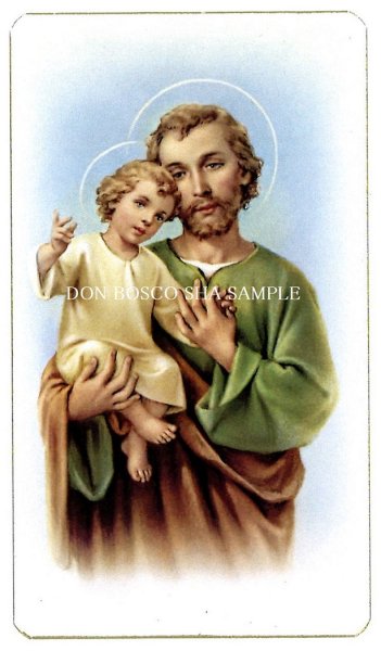 画像1: ご絵　聖ヨセフと幼子イエス　Alba33 (1)
