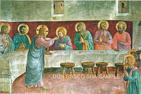 画像1: 二つ折りカード　最後の晩餐　LA COMUNIONE DEGLI APOSTOLI（B.Angelico) (1)