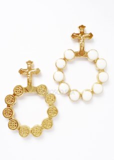 VATICAN CROSS / SILVER / ZIRCONIA / BLACK RUTHENIUM BLACK