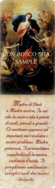 画像1: ★20％OFF★ラミネートしおり　結び目を解く聖母マリア　NB (1)