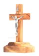 画像2: 卓上十字架　オリーブ製　約H9.7cm (2)