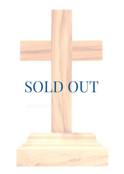 画像4: 卓上十字架　オリーブ製　約H9.7cm　※在庫僅少 (4)