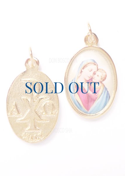画像1: メダイ　聖母子 カラー 金色　NB　※在庫僅少 (1)