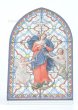 画像1: 卓上置物 ステンドグラス風　結び目を解く聖母マリア NB (1)