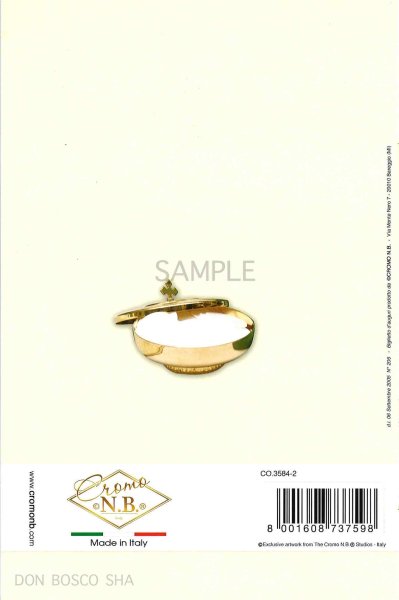 画像3: イタリア製二つ折りカード　カリスとホスチア＆チューリップ (3)