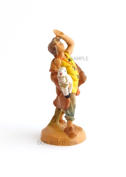 画像2: イタリア製 プレゼピオ 6.5cm用　星を仰ぎ見る羊飼いNo.12 (2)