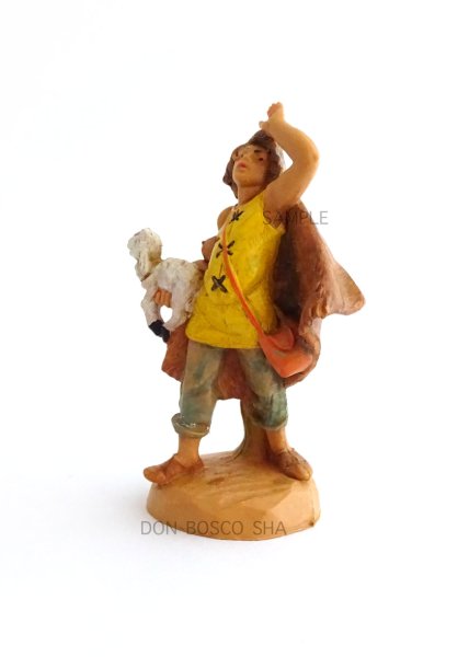 画像3: イタリア製 プレゼピオ 6.5cm用　星を仰ぎ見る羊飼いNo.12 (3)