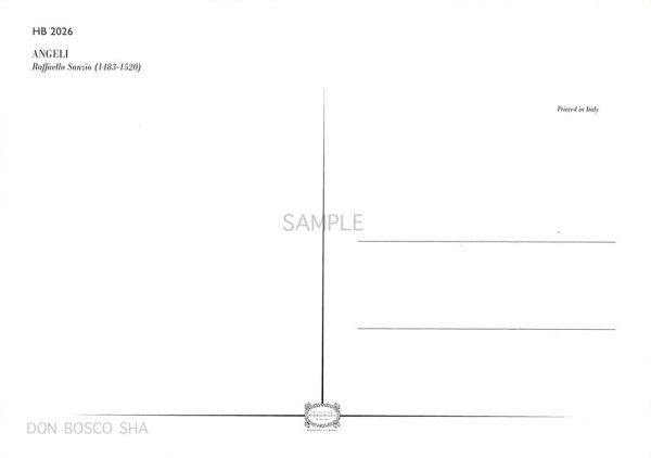 画像2: ポストカード　天使(ラファエロ) 　HB9009 (2)