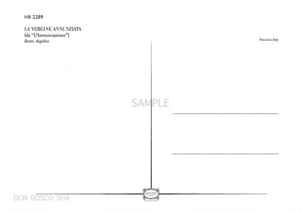 画像2: ポストカード　お告げのマリア(アンジェリコ) HB2289 (2)