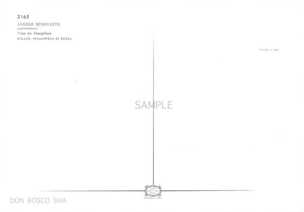 画像2: ポストカード　奏楽の天使・マンドリン HB2165 (2)