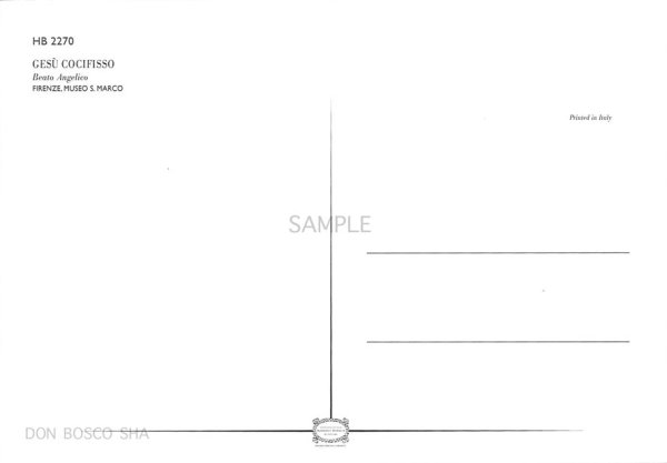 画像2: ポストカード　磔刑のキリスト（アンジェリコ）HB9059　 (2)