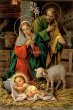 画像1: ポストカード　クリスマス聖家族　羊(※5枚セット) (1)