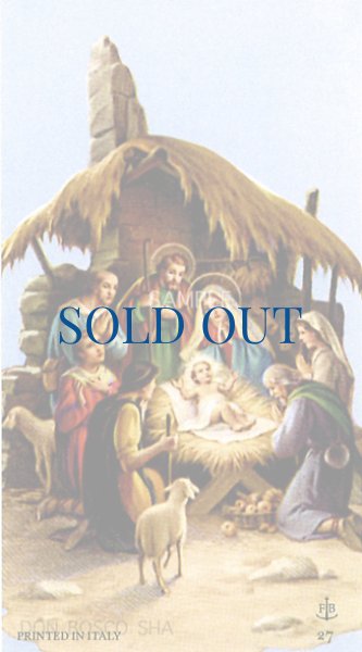画像1: イタリア製　ご絵　クリスマス　聖家族　27　（※5枚セット）※在庫僅少 (1)
