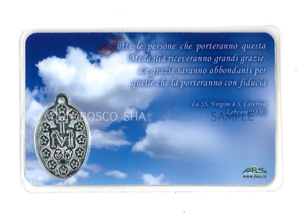 画像2: メダイ付きパウチカード　メジュゴリエのマリア　 (2)