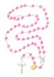 画像1: ★20％OFF★ロザリオ　スワロフスキー＆シルバー925　ピンク6mm珠【返品不可商品】 (1)