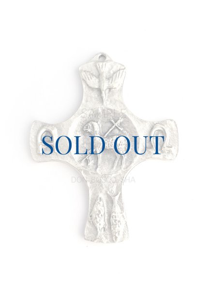 画像1: 壁掛十字架　神の子羊（丸カンなし） ※在庫僅少 (1)