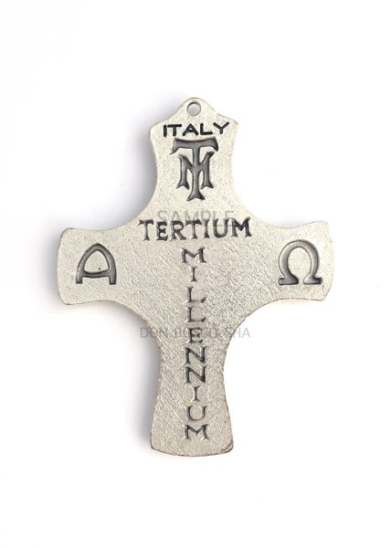 画像2: 壁掛十字架　神の子羊（丸カンなし） (2)