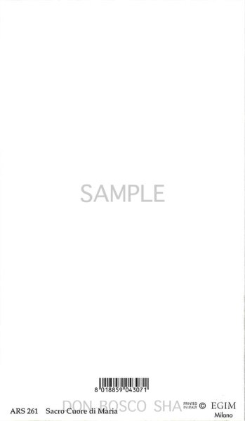 画像2: イタリア製 ご絵 み心のマリア ARS261(※5枚セット) (2)