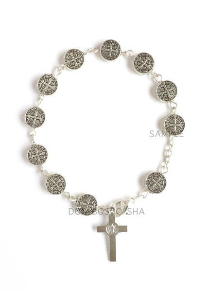 画像2: ロザリオブレスレット 聖ベネディクトメダイ珠　 NB (2)