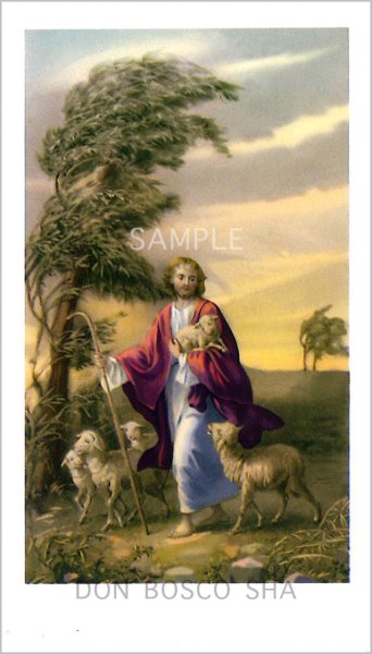 画像1: イタリア製　ご絵　善き牧者キリスト (1)