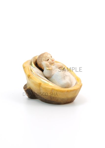 画像4: 木彫り プレゼピオ用　幼子 (4)