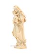 画像2: 木彫り　聖母子像　白木+金 約10cm NB (2)