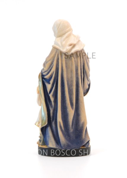 画像3: 木彫り　聖アンナと幼いマリア像　カラー 約10cm  (3)