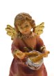画像7: 小さな木彫り天使像　太鼓の天使　カラー 4.2cm (7)
