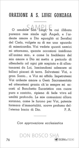 画像2: イタリア製　ご絵　聖アロイジオ・ゴンザガ（76）(※5枚セット) (2)