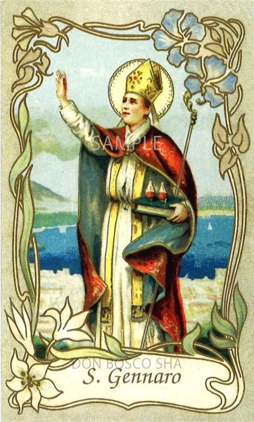 画像1: イタリア製　ご絵　聖ジェナーロ（218 I.G.-7） (1)